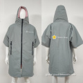 Changing Robe Adult waterproof hooded dry surf short sleeve changing robe Supplier